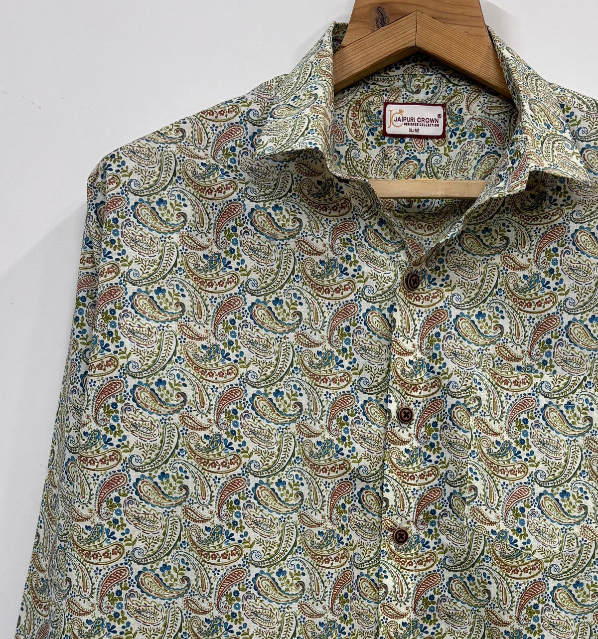 Paisley Dreams – Printed Cotton Full Sleeve Shirt