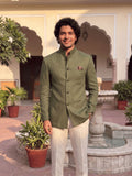 Linen Jodhpuri Bandhgala