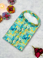 Royal Reverberation Silver Printed Kurta