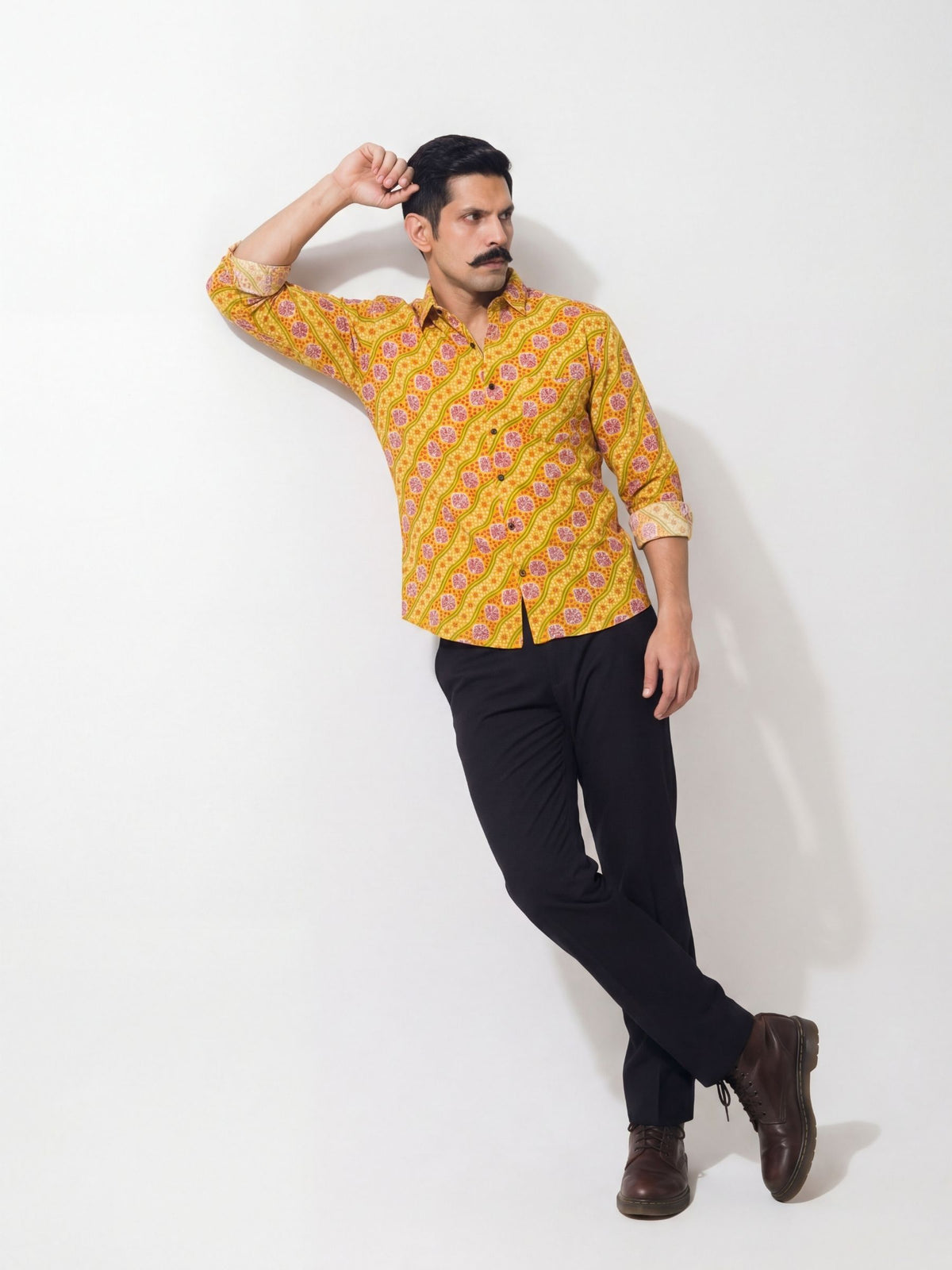 Floral Fusion – Printed Cotton Full Sleeve