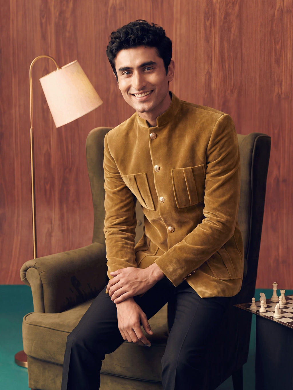 The Ultimate Royal Velvet Jodhpuri – Camel