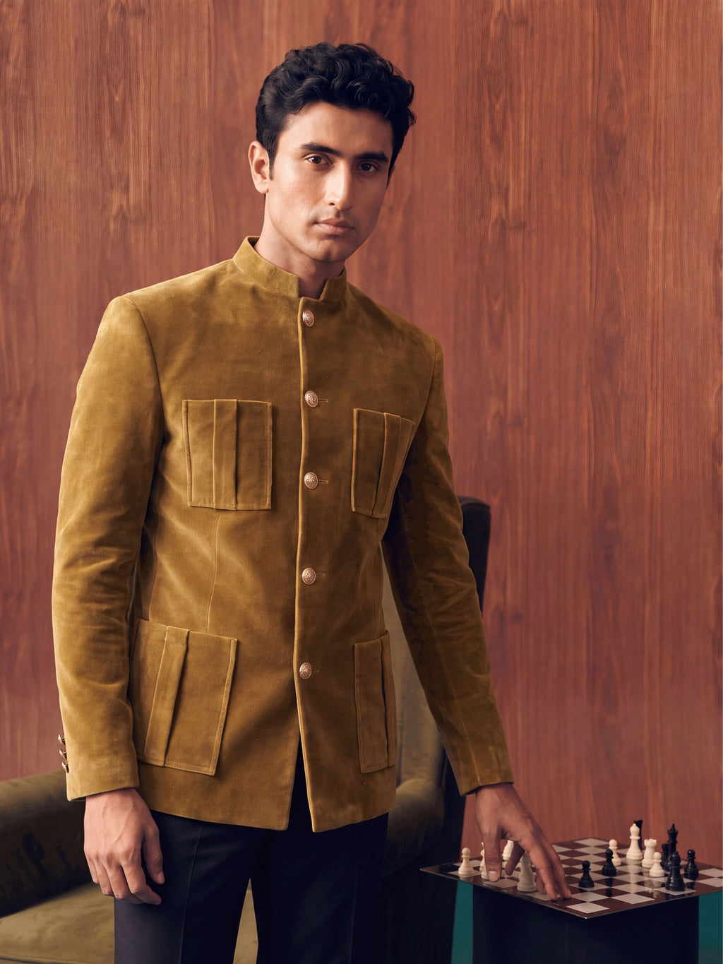 The Ultimate Royal Velvet Jodhpuri – Camel