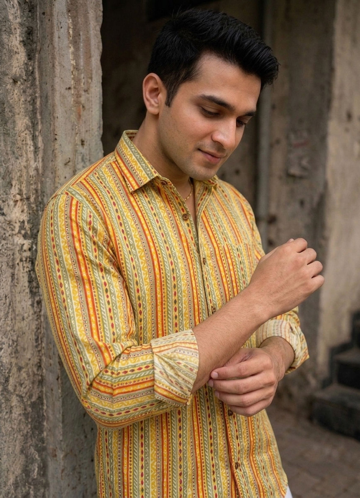 Desert Stripes – Full Sleeve Cotton Shirt