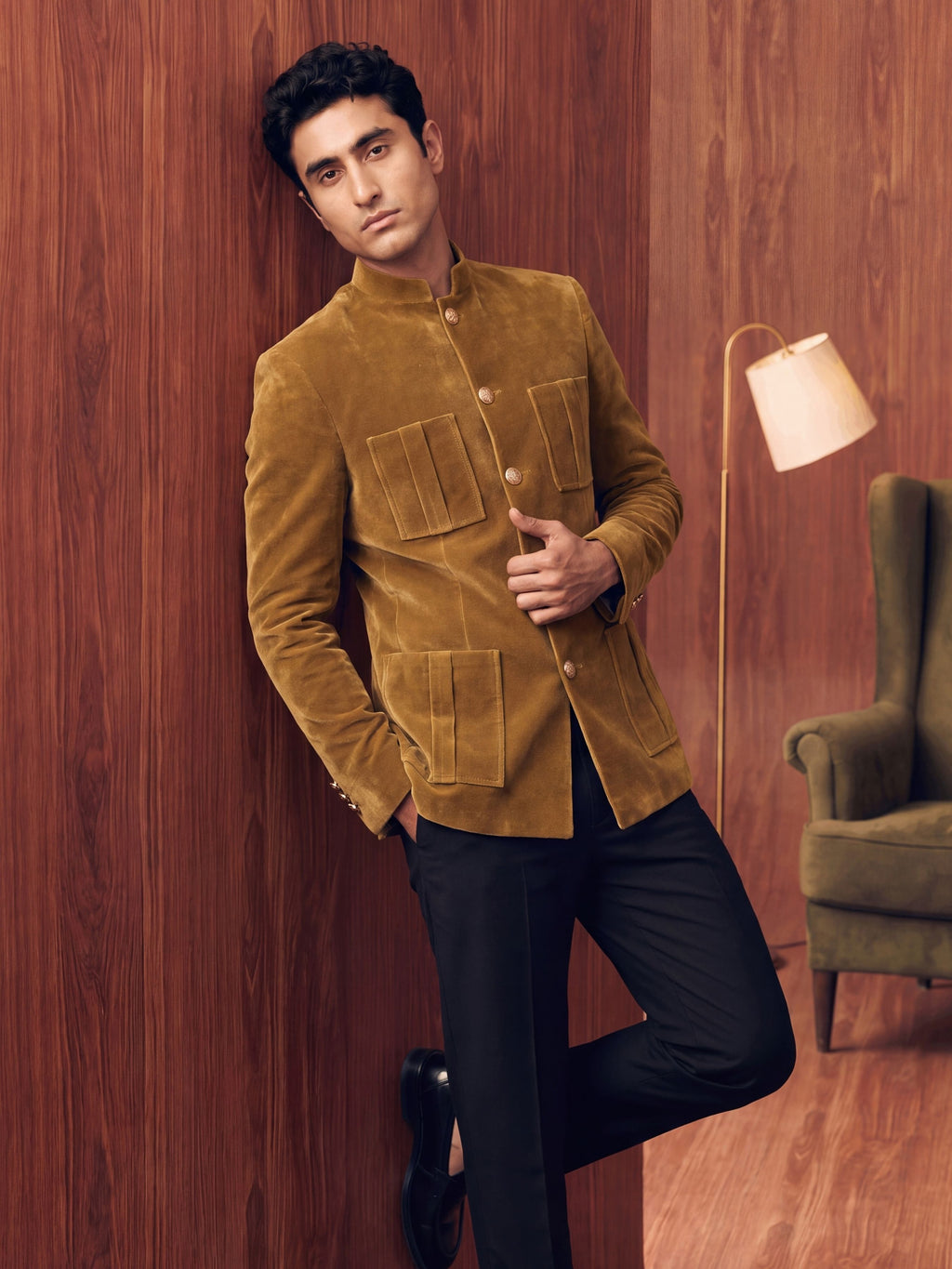 The Ultimate Royal Velvet Jodhpuri – Camel