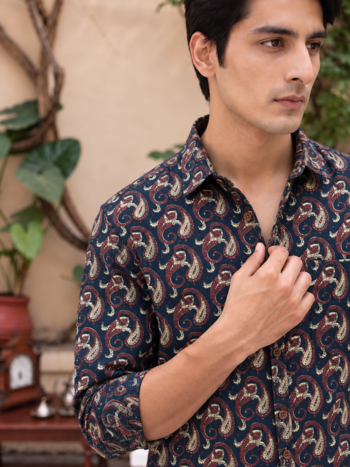 Royal Paisley – Printed Cotton Full Sleeve Shirt