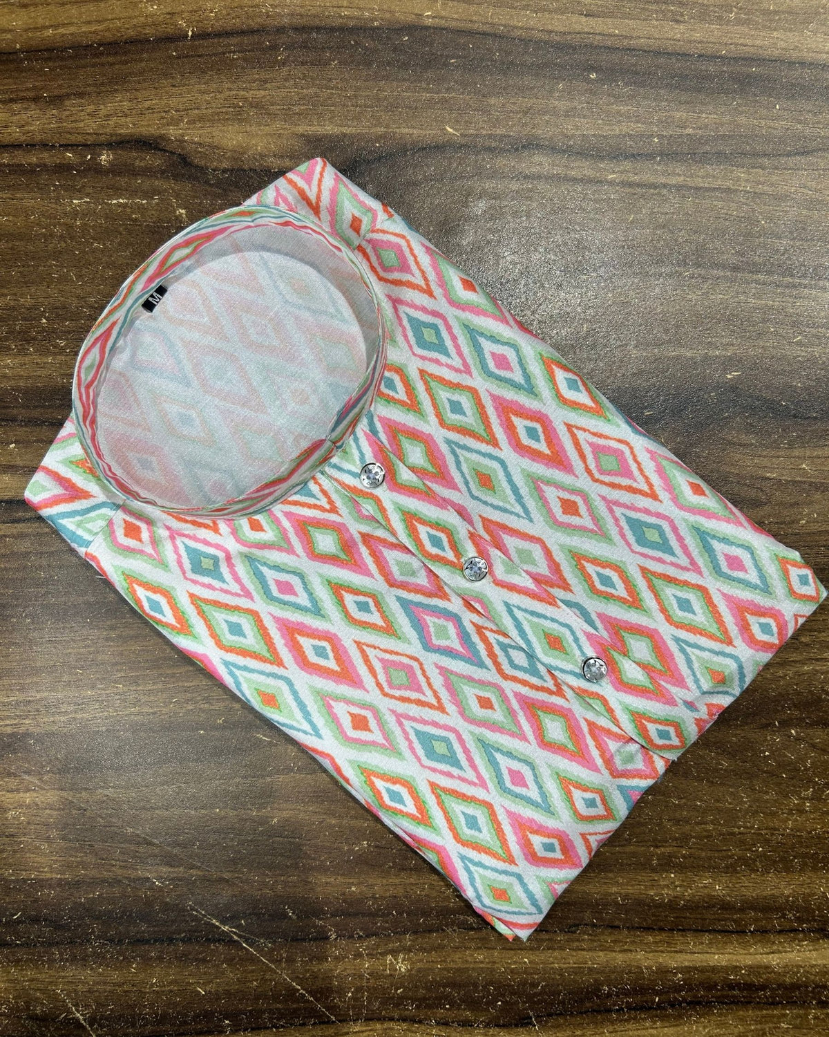 Multi Printed Ikat Kurta