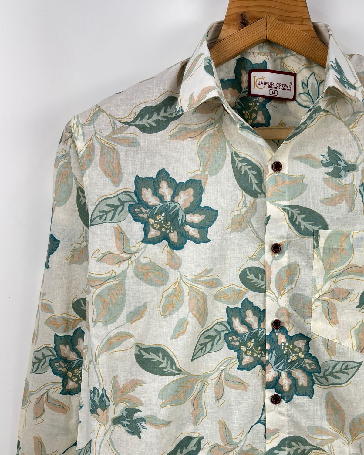 Floral Dream – Printed Cotton Full Sleeve Shirt