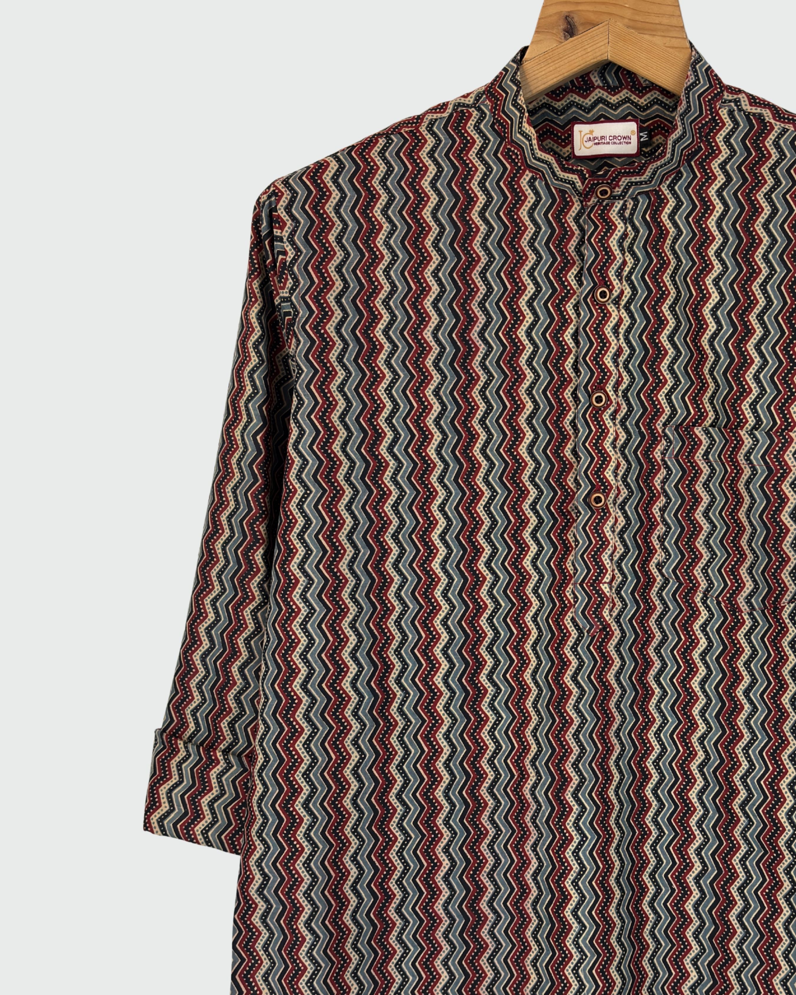 Zigzag Fusion Short Kurta