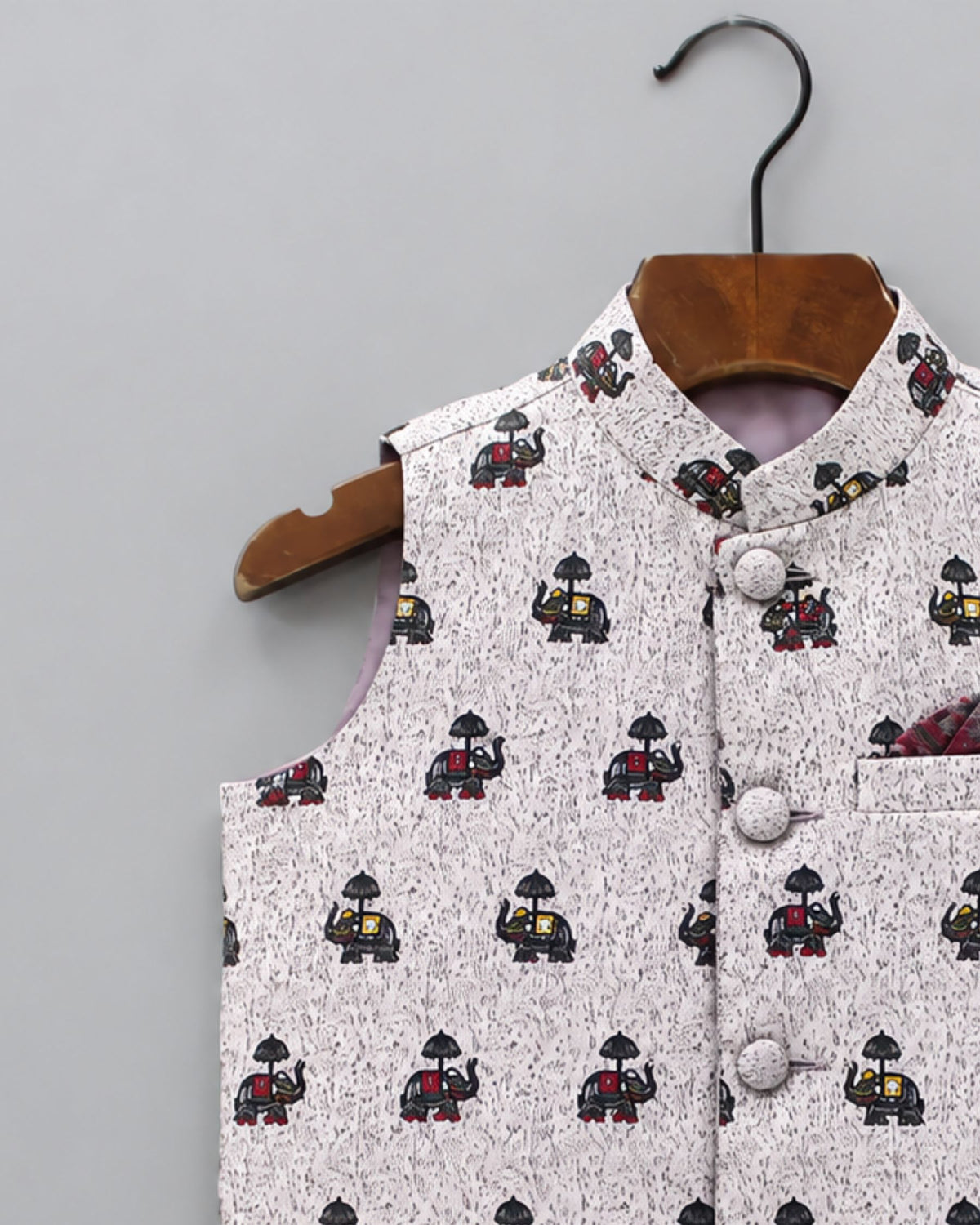 Stylish Kid's Nehru Jacket with Fun Prints