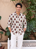 Royal Elephant – Printed Cotton Full Sleeve Shirt