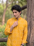 Sunshine Swirl – Printed Cotton Short Kurta