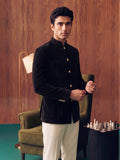 The Ultimate Royal Velvet Jodhpuri – Black