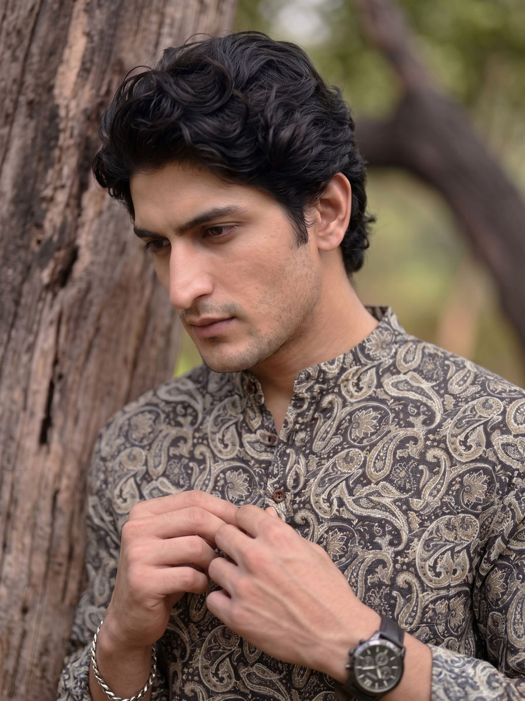 Desert Charm – Printed Cotton Short Kurta
