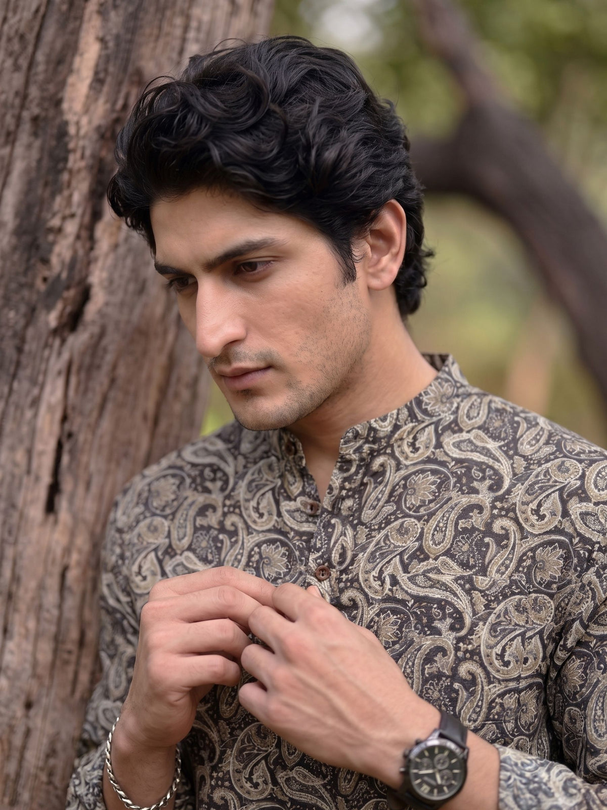 Desert Charm – Printed Cotton Short Kurta