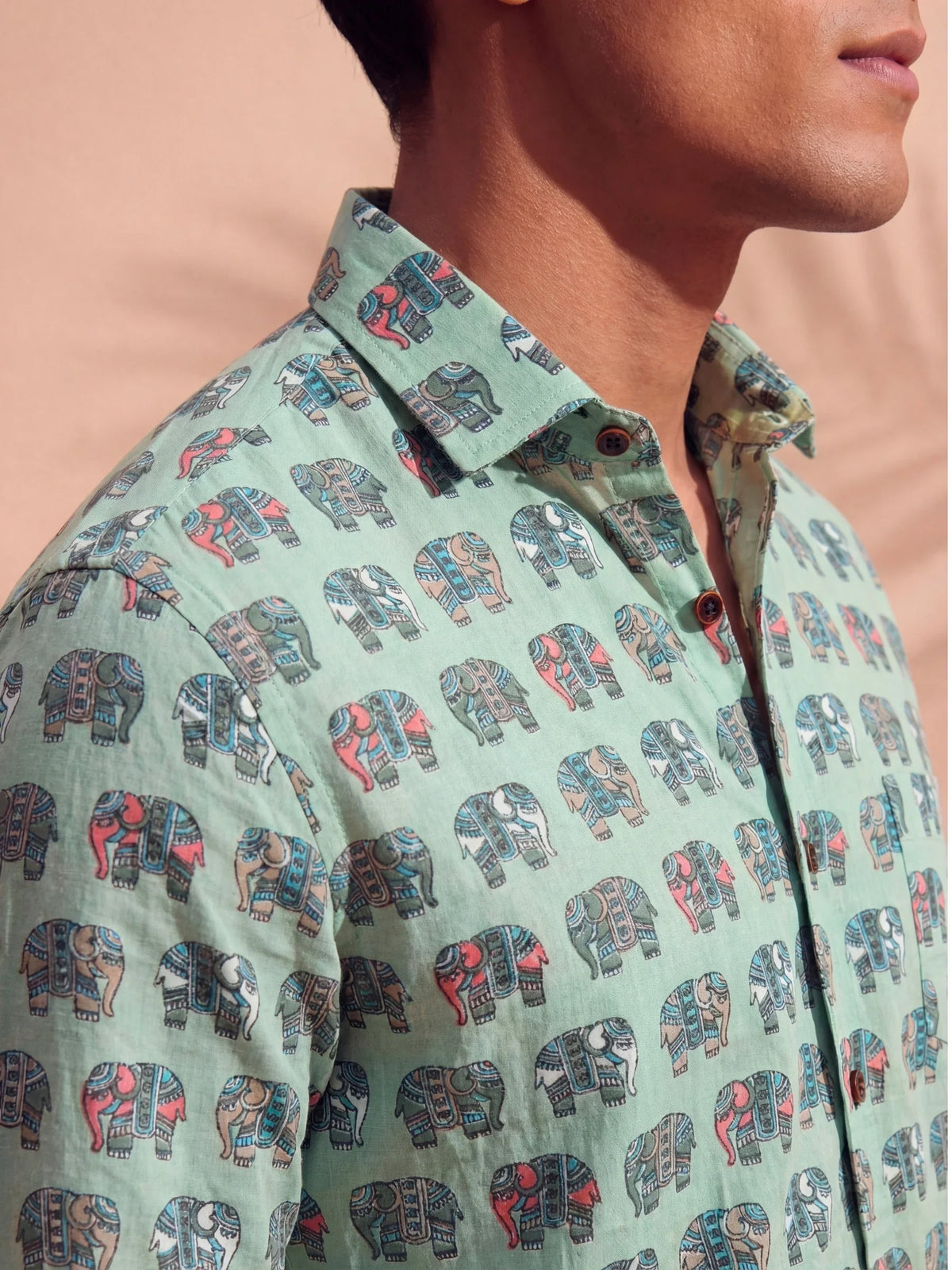 Heritage Elephants – Full Sleeve Cotton Shirt