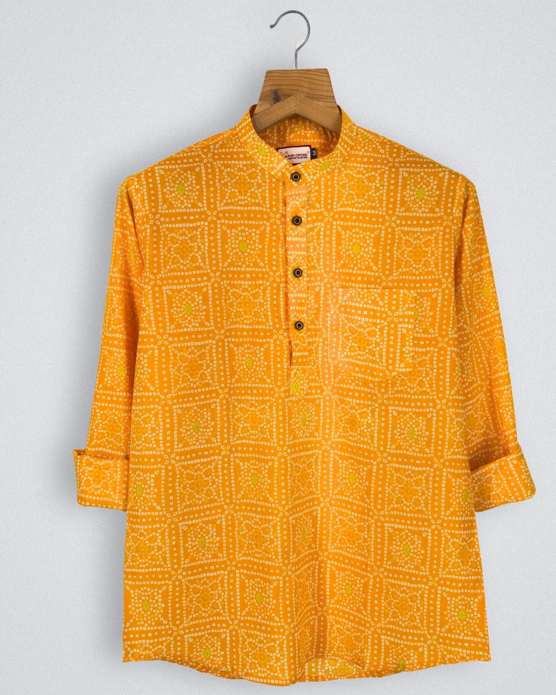 Sunshine Mosaic – Printed Cotton Short Kurta