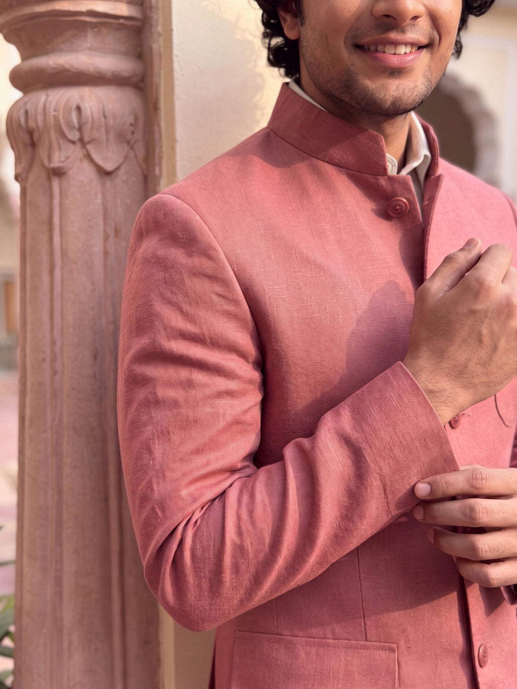 Modern Linen Jodhpuri Bandhgala
