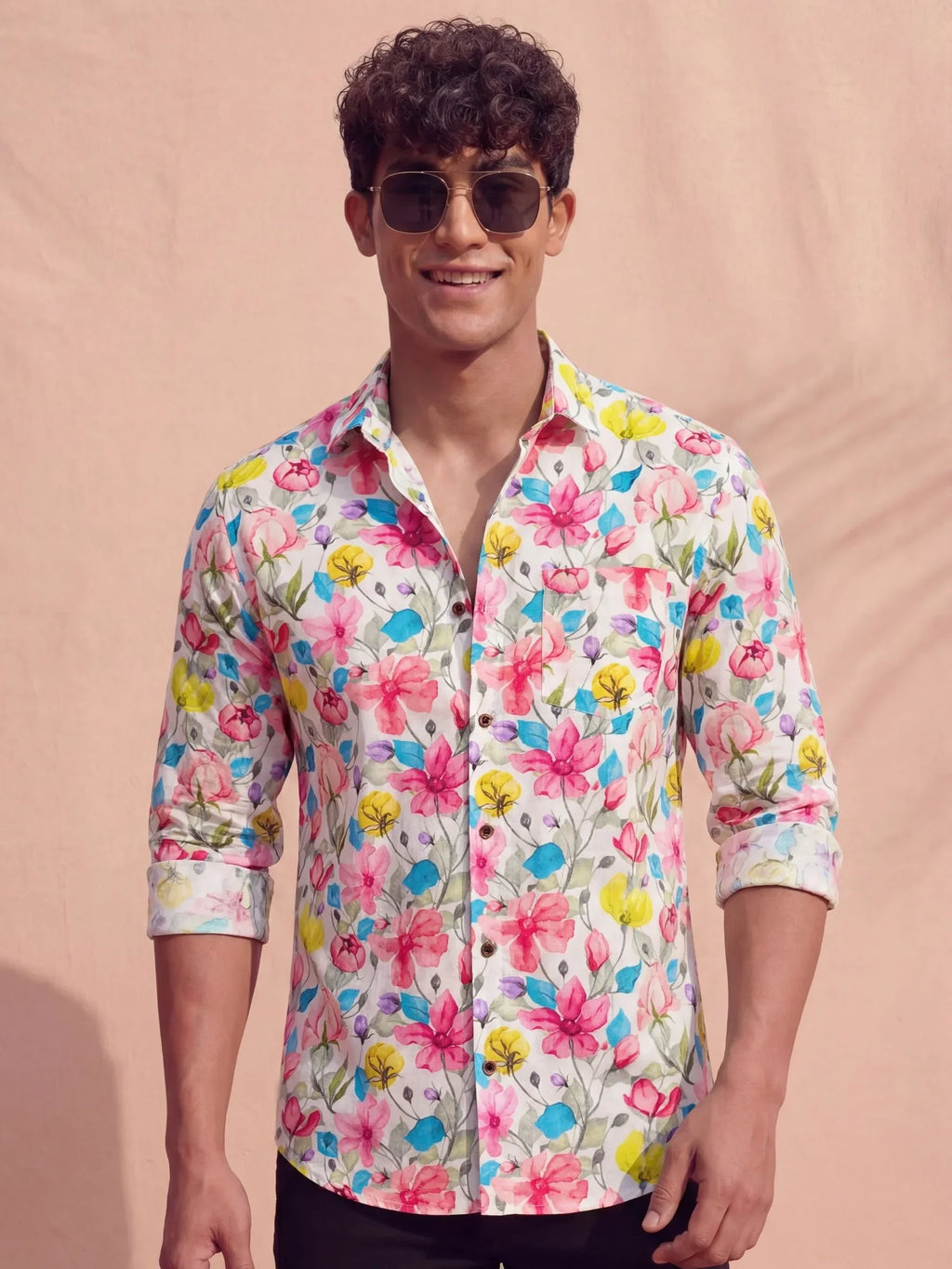 Bloom Pop – Full Sleeve Printed Shirt