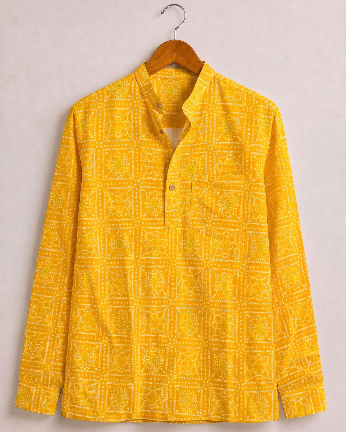 Sunshine Delight – Printed Cotton Short Kurta