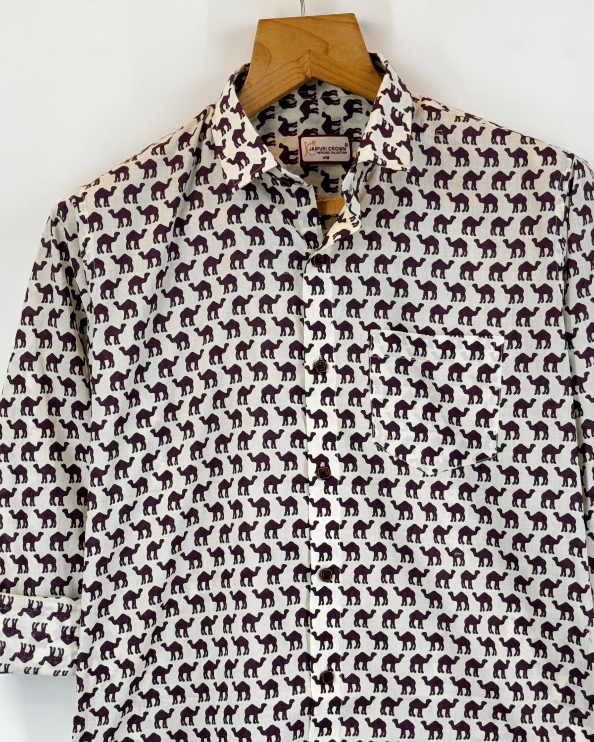 Camel Caravan – Printed Cotton Full Sleeve