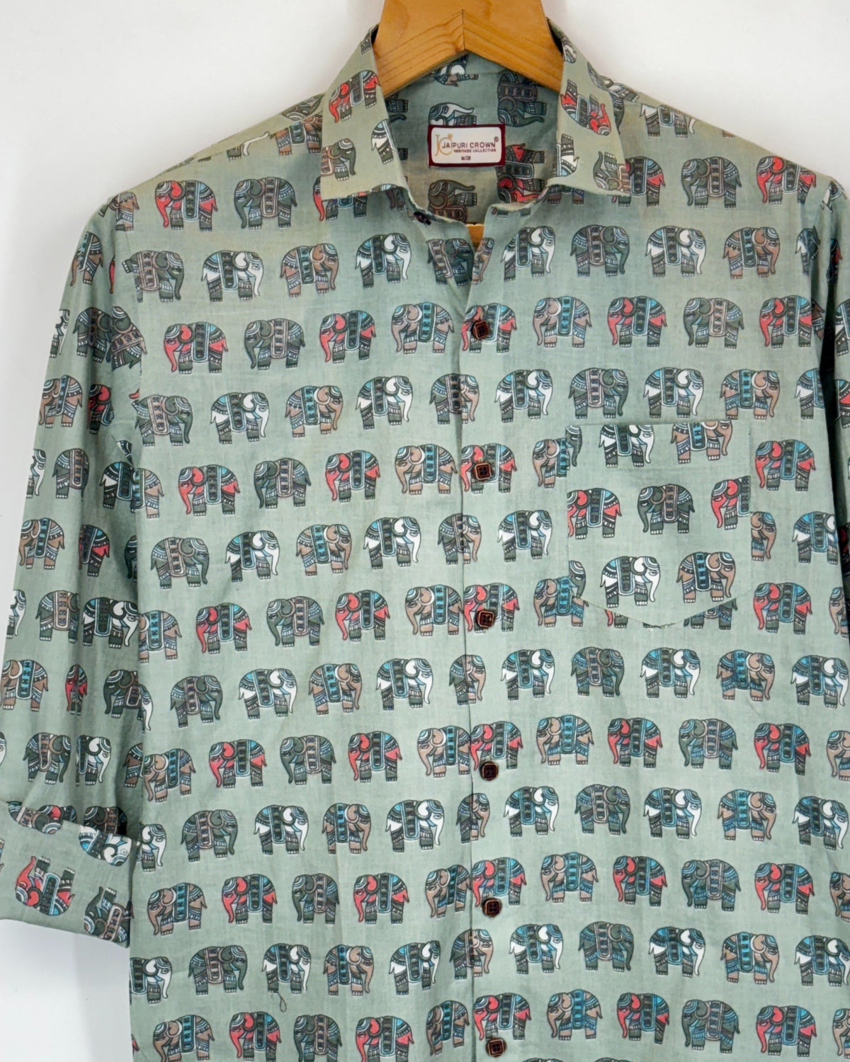 Heritage Elephants – Full Sleeve Cotton Shirt