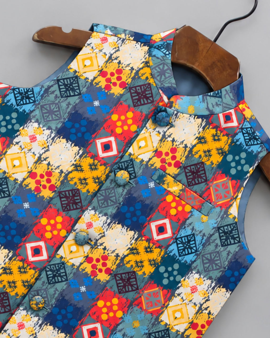 Vibrant Kid's Nehru Jacket