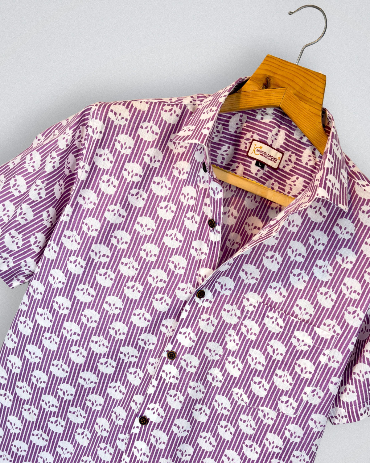 Violet Vault – Printed Cotton Half Sleeve