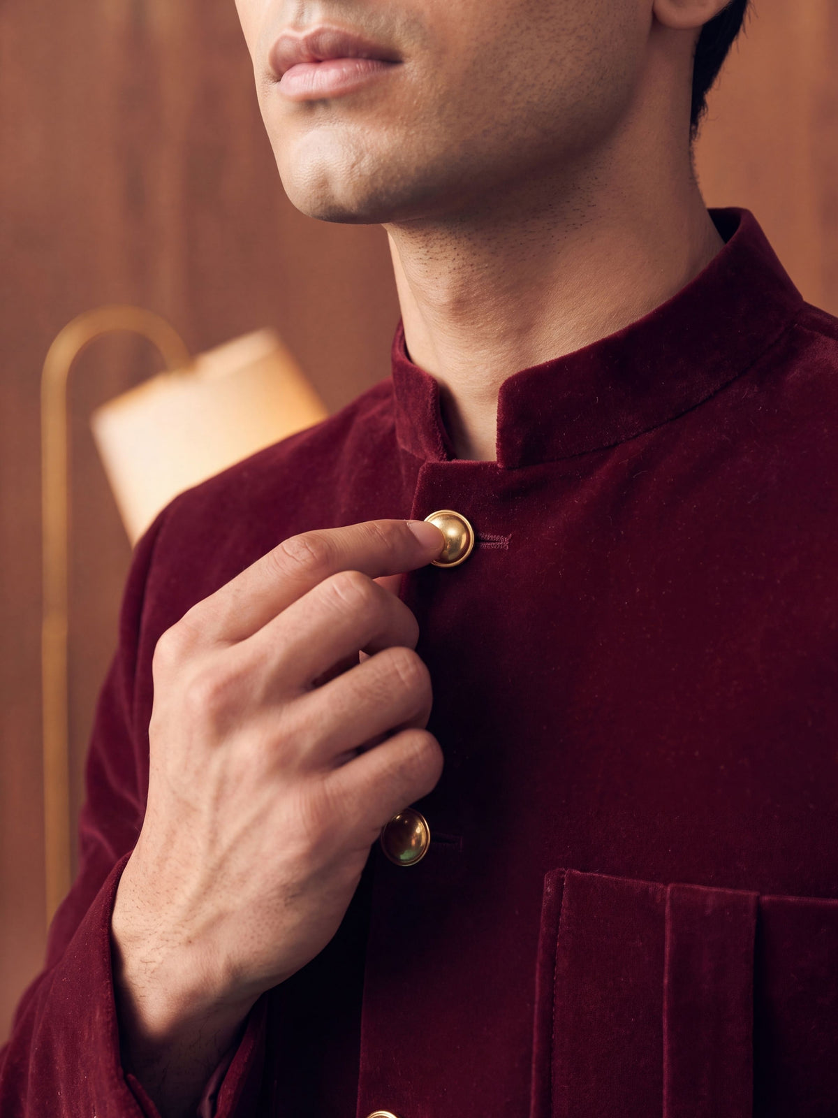 The Ultimate Royal Velvet Jodhpuri – Burgundy