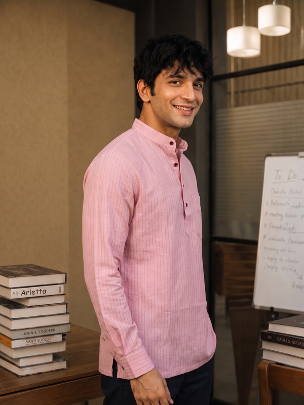 Sunset Dreams – Printed Cotton Short Kurta