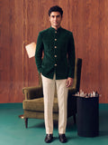 The Ultimate Royal Velvet Jodhpuri – Emerald Green
