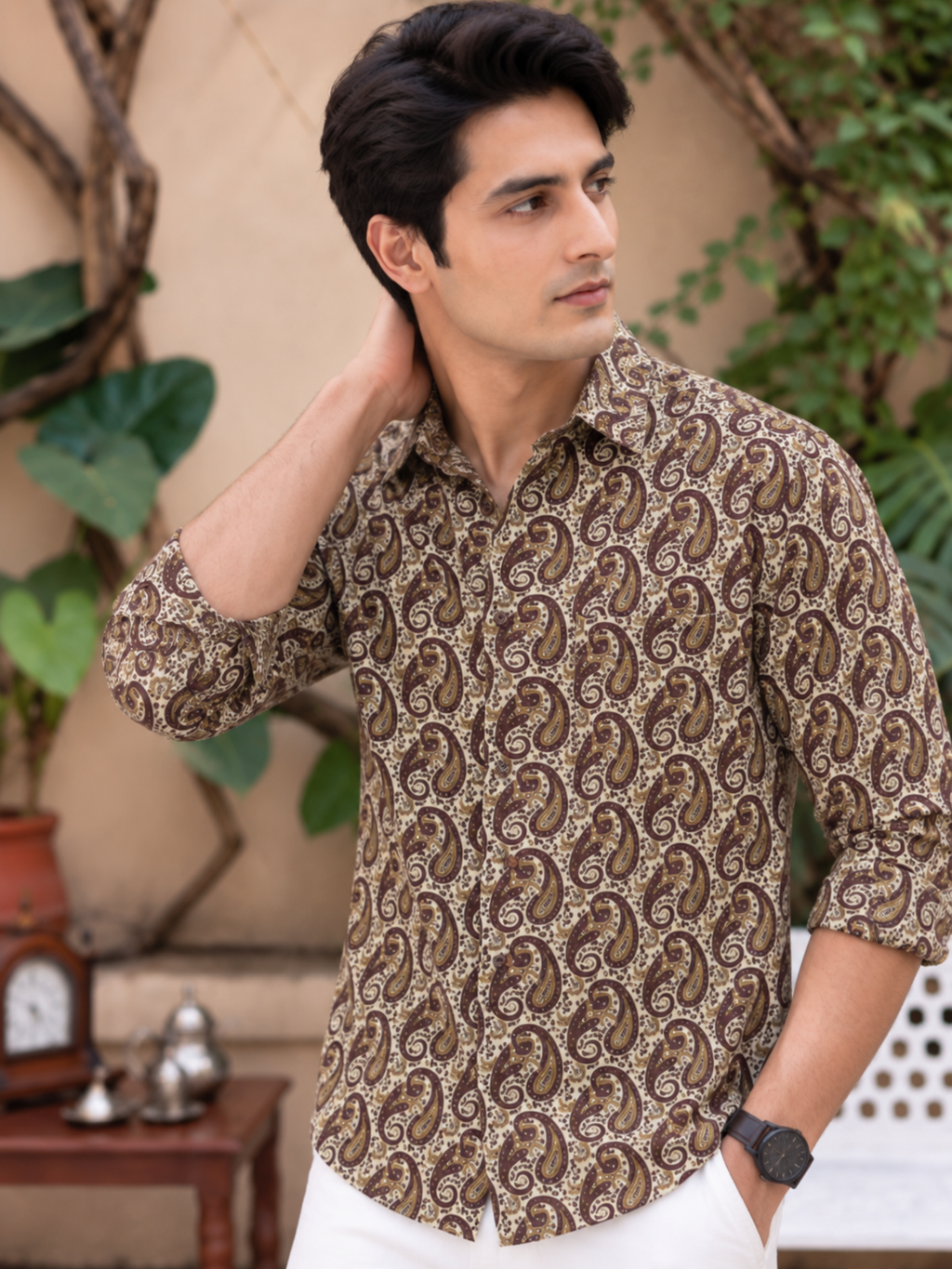 Royal Regal – Printed Cotton Full Sleeve Shirt
