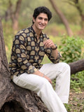 Elephant Elegance – Printed Cotton Short Kurta