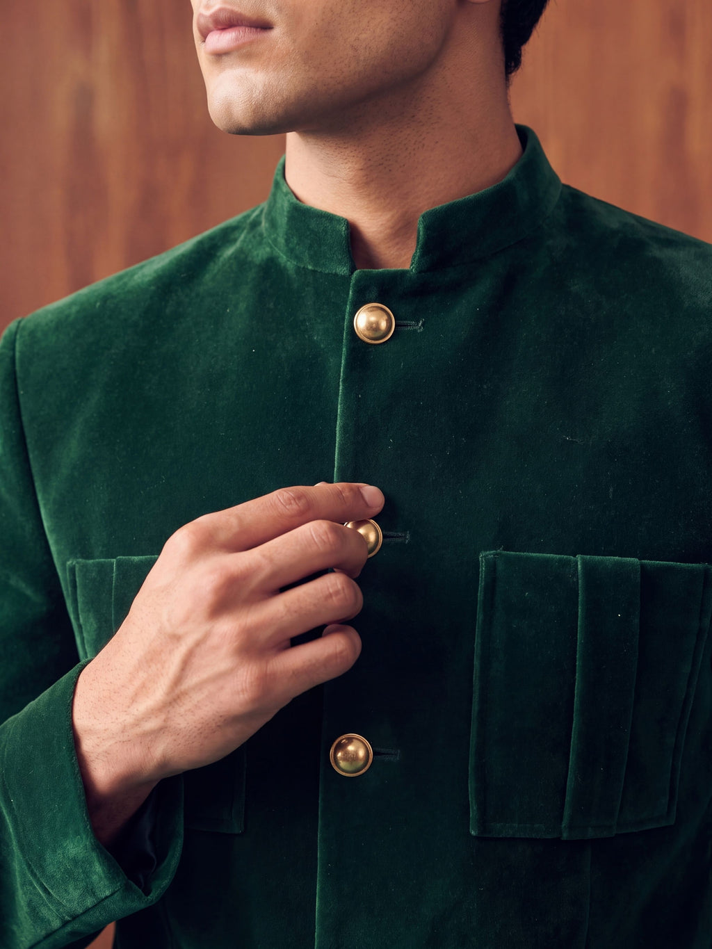 The Ultimate Royal Velvet Jodhpuri – Emerald Green