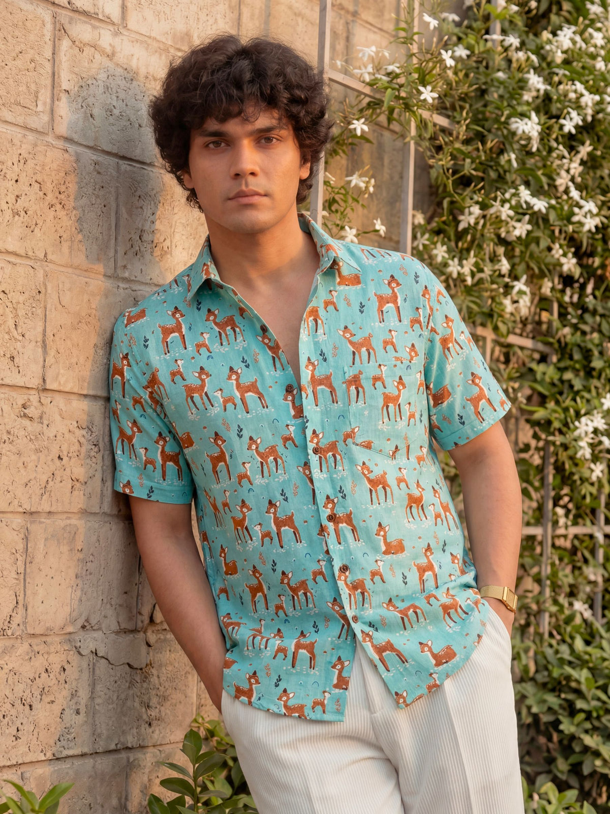 Nature's Charm – Plus Size Cotton Half Sleeve Shirt