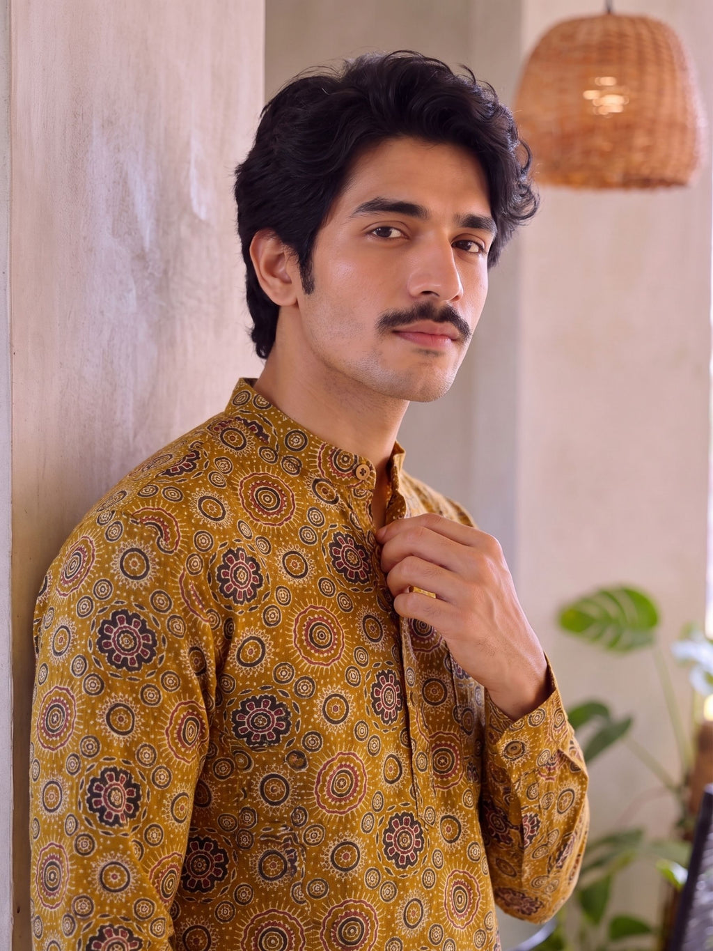 Desert Blooms – Printed Cotton Short Kurta
