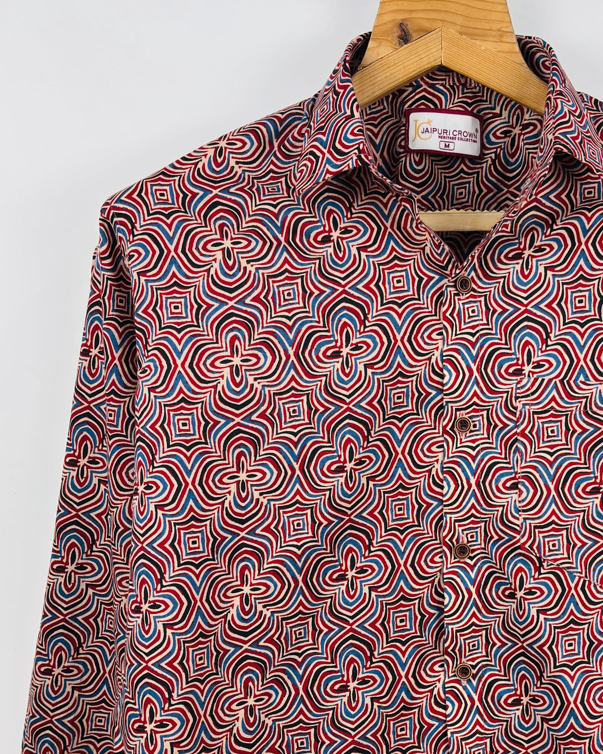 Sanganeri Style – Men's Full Sleeve Cotton Shirt