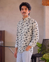 Elephant Dreams – Printed Cotton Short Kurta
