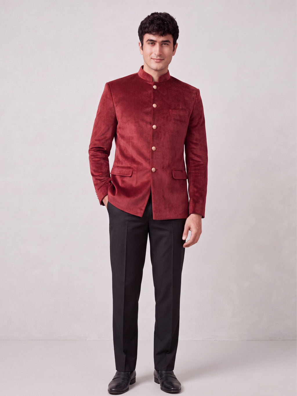 Luxurious Velvet Jodhpuri for Modern Elegance