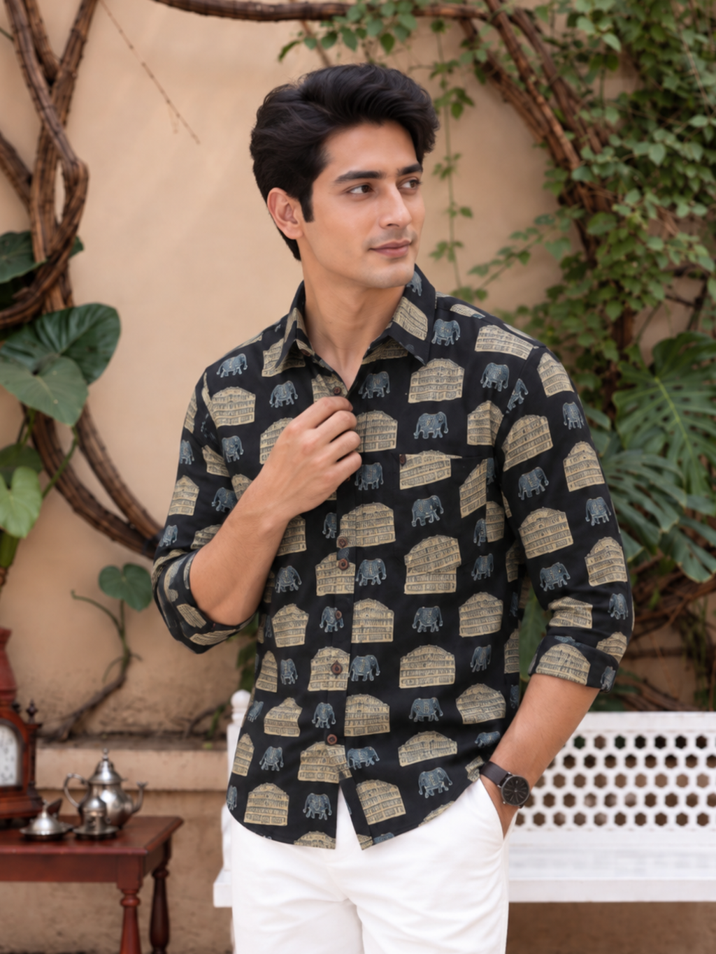 Majestic Patterns – Full Sleeve Cotton Shirt
