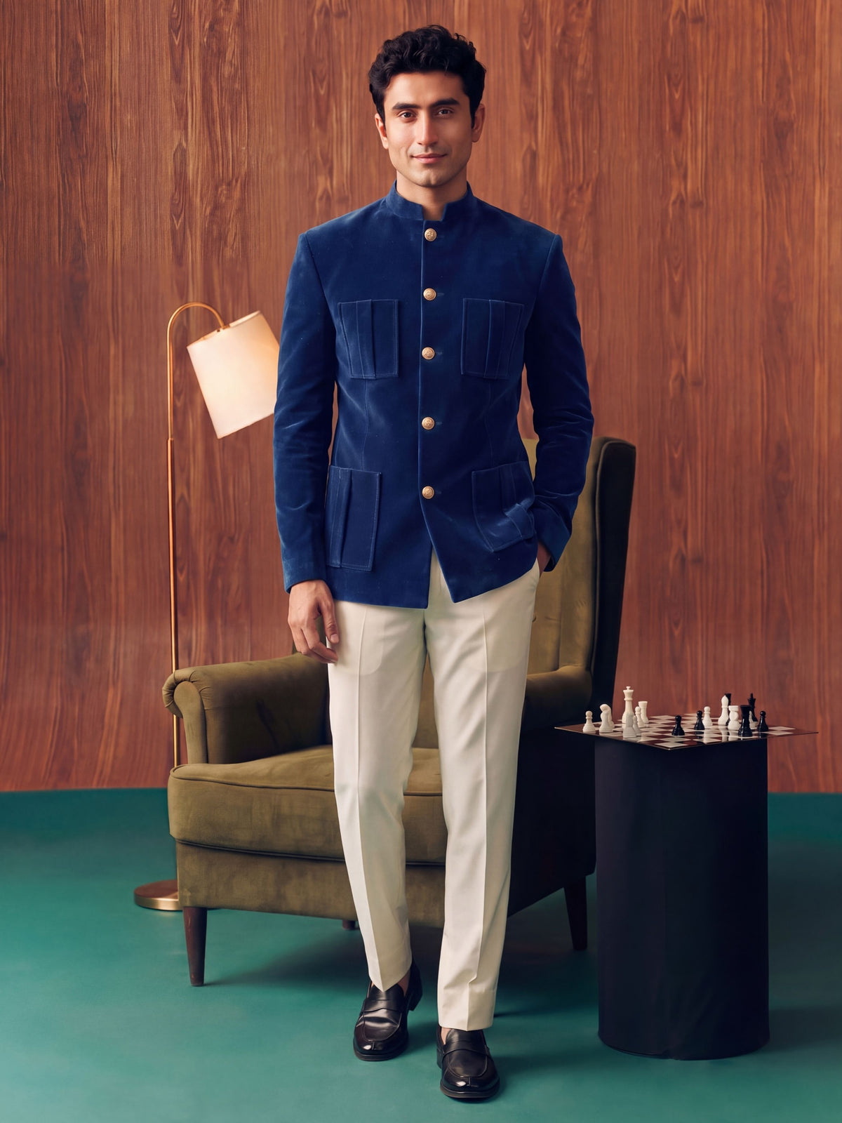The Ultimate 4 Pocket Royal Velvet – Navy Blue