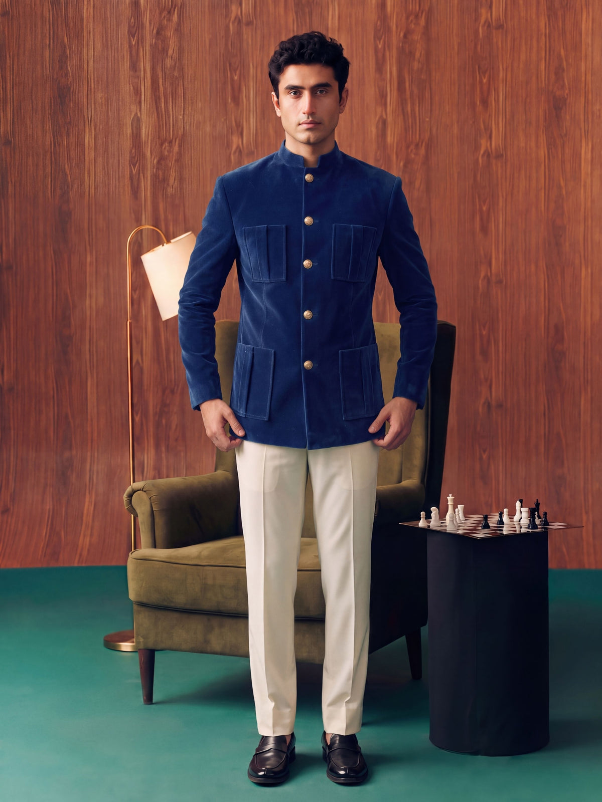 The Ultimate 4 Pocket Royal Velvet – Navy Blue