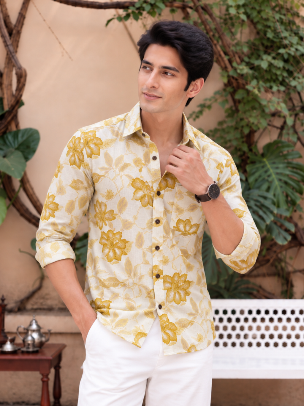 Floral Elegance – Full Sleeve Cotton Shirt