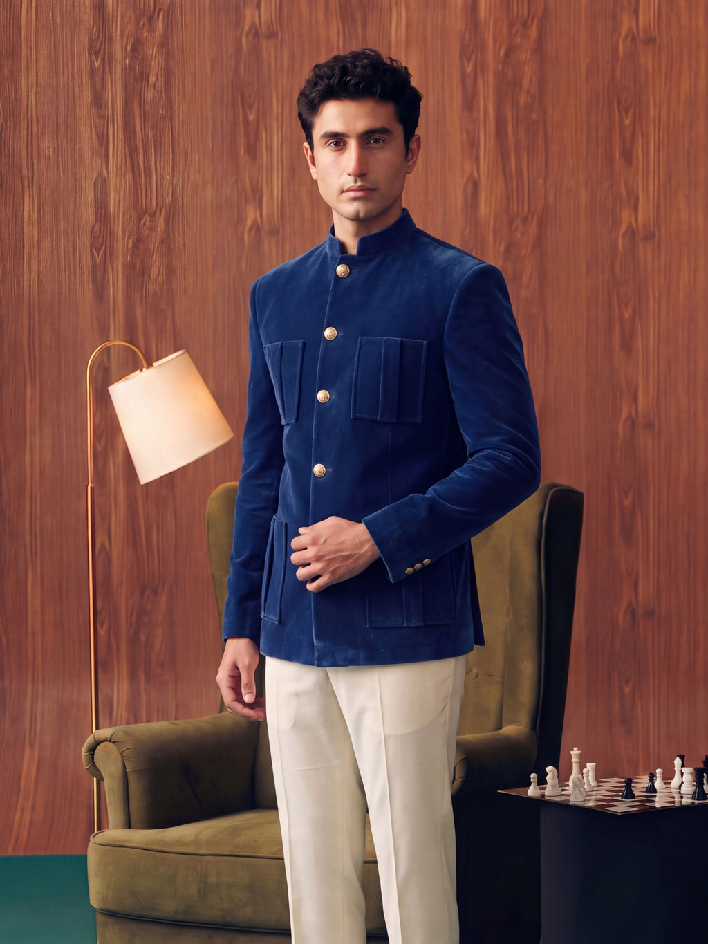 The Ultimate 4 Pocket Royal Velvet – Navy Blue