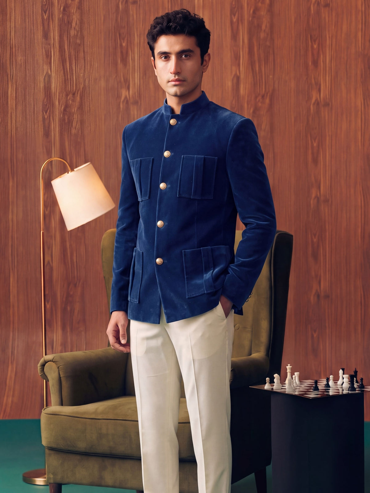 The Ultimate 4 Pocket Royal Velvet – Navy Blue