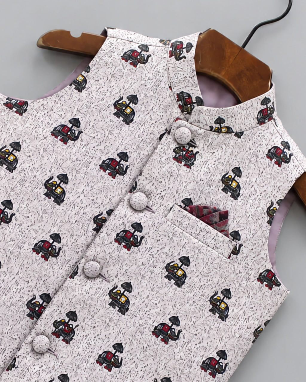 Stylish Kid's Nehru Jacket with Fun Prints
