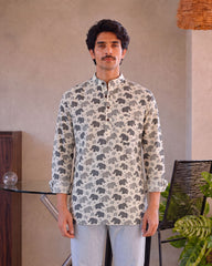 Elephant Dreams – Printed Cotton Short Kurta