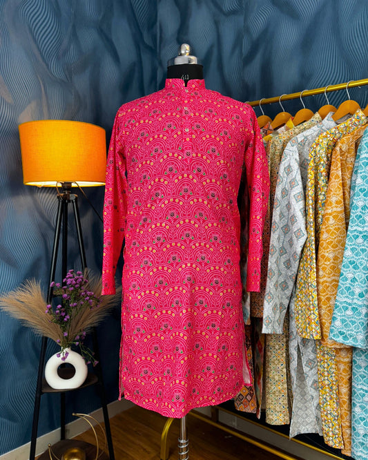 Jaipuri Blosoom Printed Kurta