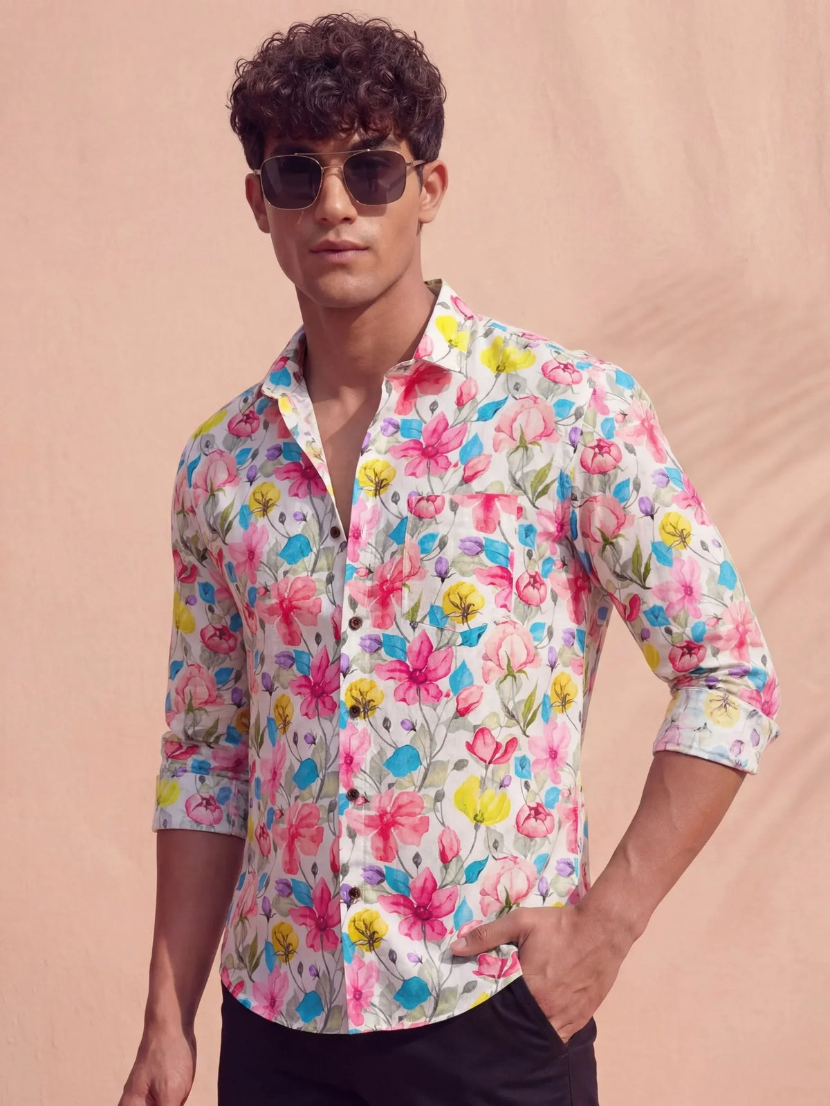 Bloom Pop – Full Sleeve Printed Shirt