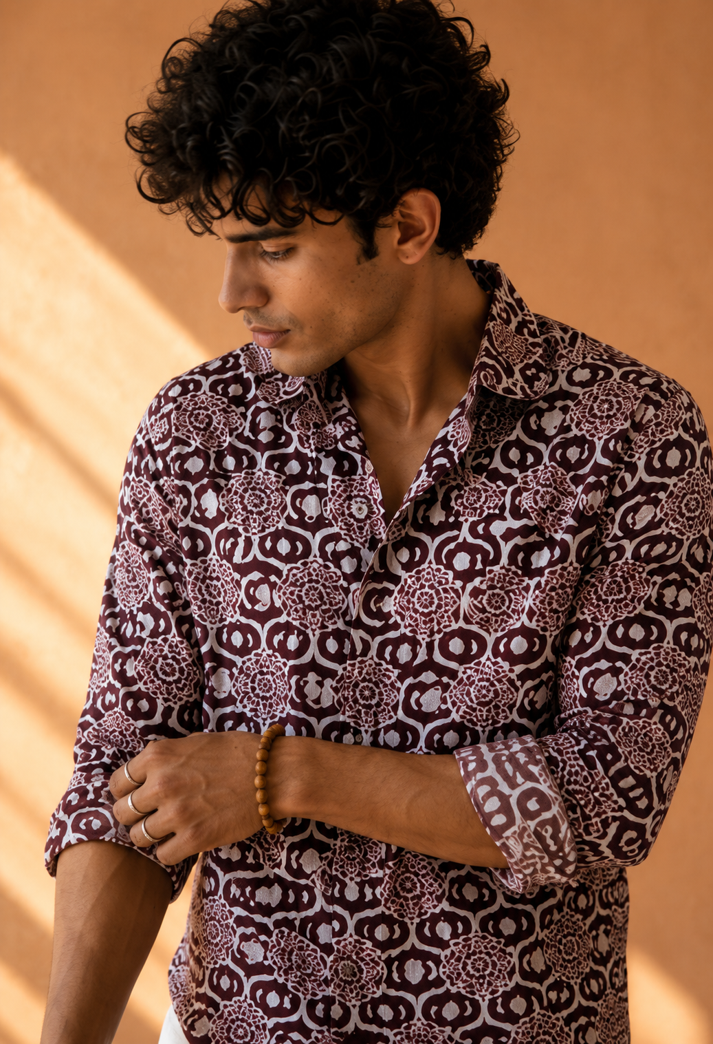 Royal Merlot - Pure Cotton Shirt