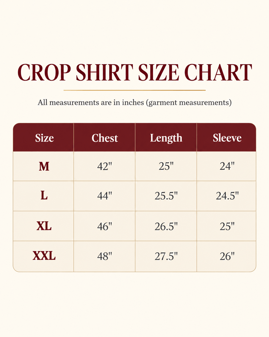 Size guide